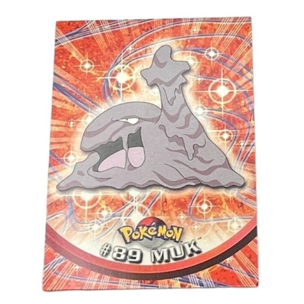 Muk Pokemon Card Topps #89 TV Animation Edition Series Blue Logo